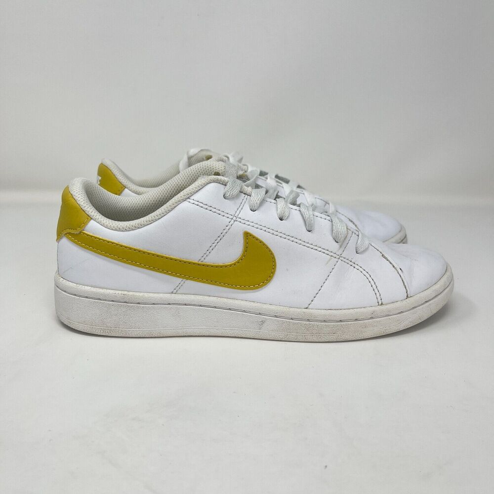 Nike Court Royale 2 White Saturn Gold Sneakers Comfort Shoes Women's Size US 7.5 - Picture 1 of 11